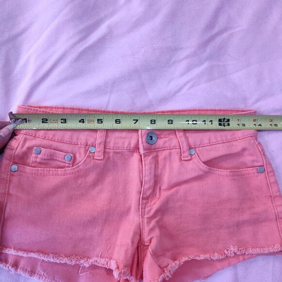 Refuge Peach Short Shorts Womens 0 - Picture 5 of 7